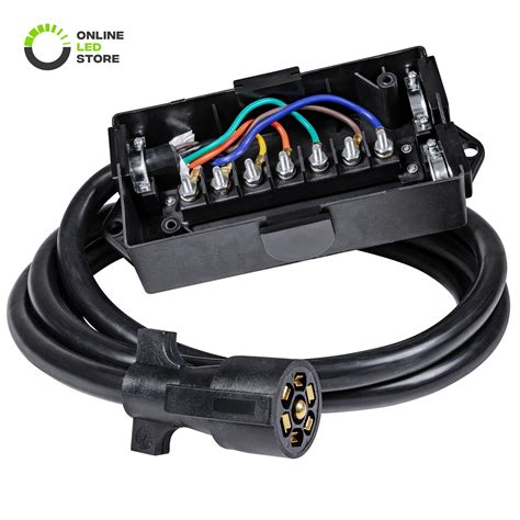 7 way electrical trailer junction box|utility trailer wiring junction box.